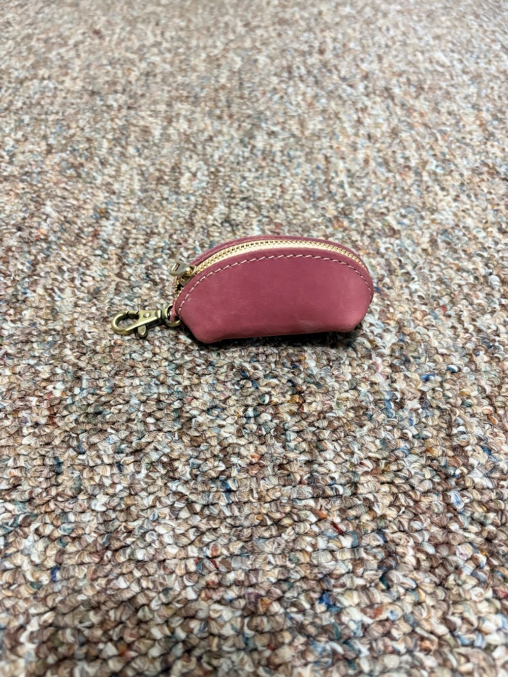 Portland Leather Goods Taco Key Chain in Foxglove